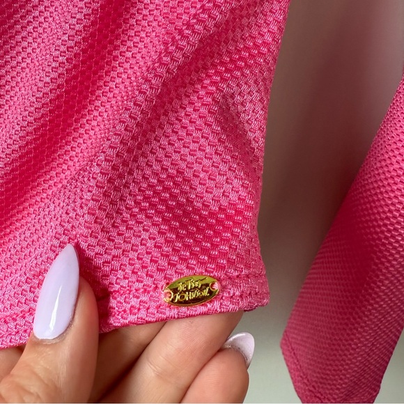 Betsey Johnson Long Sleeve One Piece Swimsuit‎ Pink S - Picture 6 of 7